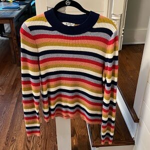 Madewell Size M wool blend striped sweater